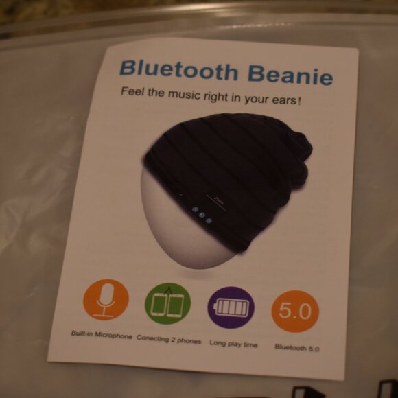Rotibox Bluetooth Beanie Hat Wireless Headphone for Outdoor Sports - Picture 3 of 6
